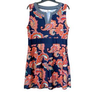 Mazu Swim Women’s Multi Color Paisley Pockets Beach Swim Cover Up Extra Large